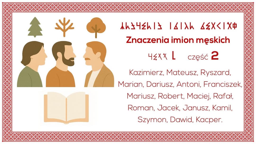 Miniatura nagrania: Znaczenia imion męskich. Część 2 - 🇵🇱 Rozmowy o Języku