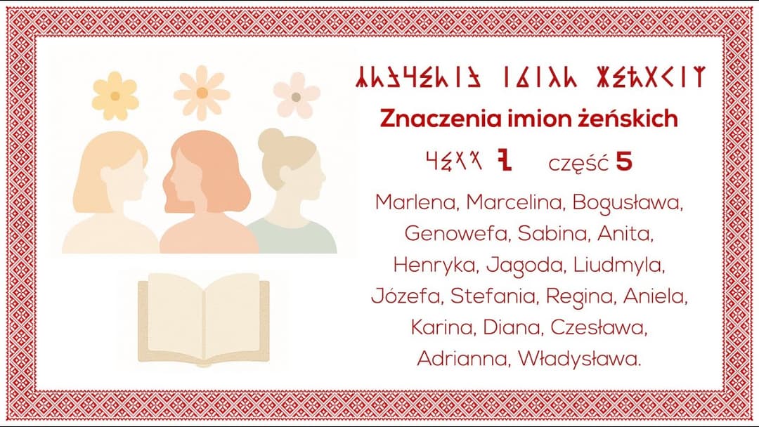 Miniatura nagrania: Znaczenia imion żeńskich. Część 5 - 🇵🇱 Rozmowy o Języku