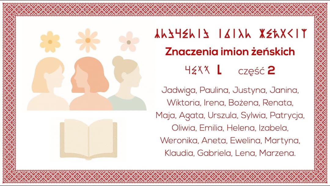 Miniatura nagrania: Znaczenia imion żeńskich. Część 2 - 🇵🇱 Rozmowy o Języku