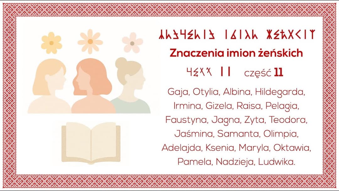 Miniatura nagrania: Znaczenia imion żeńskich. Część 11 - 🇵🇱 Rozmowy o Języku